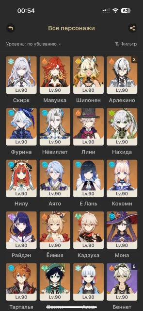 ⚔️ Sale of Genshin Impact account | C3 Harlequin + signature | Abyss cleared | Plenty of farming spots, Any platform, Email linked, Iter, Levelled up, AR 60