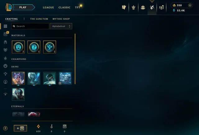 💥EUW💥🖐HANDLEVELED🖐🟥 350 RP ✅UNRANKED ✅ 53.400 СЭ🔷5 SKINS🟥📩 Смена данных 📩, Продажа, уровень 30, чемпионы 10, скины 5, Нет ранга