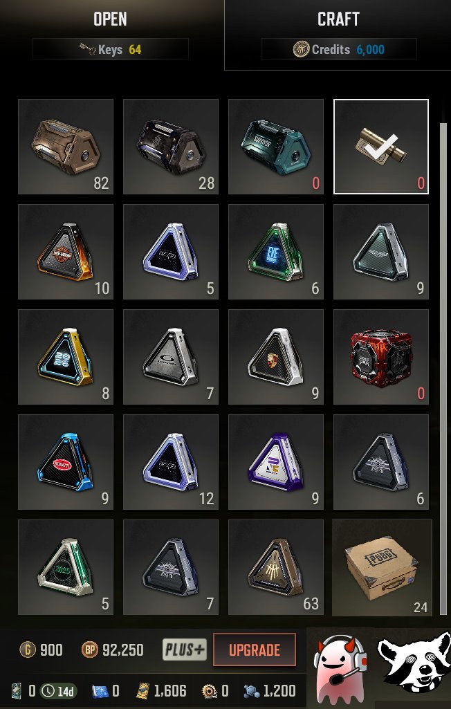 🔥1600 CONTRABAND COUPONS🔥300 CRATES🔥90,000BP + 700+ G-COIN💥CLOTHES💥XINGHUN SET💥10+ WEAPONS💥, No BATTLEGROUNDS Plus
