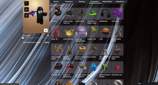 Personal Roblox account for sale. Total 30k, registered 2019, Pizza Face, Portable Sentry, Sale, Voice chat: Yes