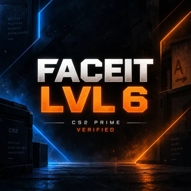 ⚡ [CS2] Faceit 5 LVL + PRIME | Полная верификация (Готов к игре), Продажа, Инвентарь пуст, Есть PRIME, FACEIT, 1168 ELO, Зарегистрирован: Да