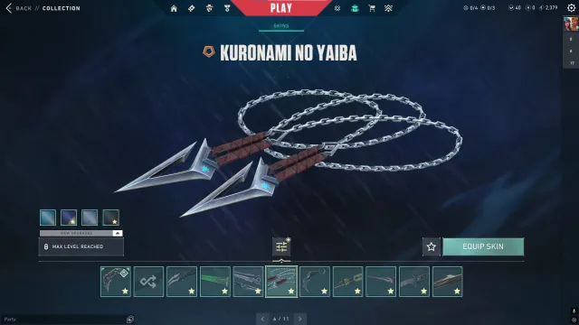9 paid skins + 6 knives kuronami knife kerambit VCT + mail, Sale, Ranked unlocked, Agents: 24, Skins: 50