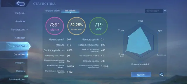 🔥 MOBILE LEGENDS | 100 ЗВЁЗД МАКС | 93K+ КОЛЛЕКЦИИ | РЕДКИЕ СКИНЫ 🔥, Продажа, Ранг: Эпик, Уровень: 97, Процент побед: 52%, Герои: 133, Облики: 329