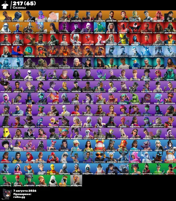TOP ACCOUNT💥💥🔥🔥💯💯 READ DESCRIPTION, Sale, skins 217