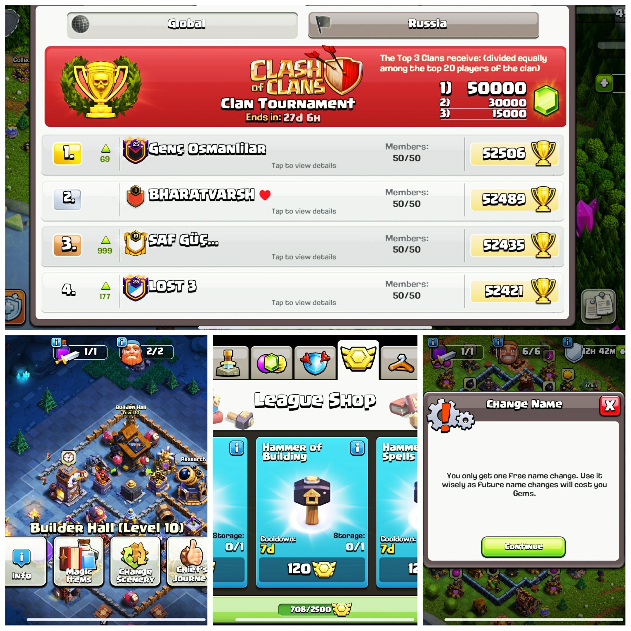 TH 16 Max🧩RUSSIAN GLOBAL🧩Re-Binding BUYER MAIL🧩Max Defence🧩Heros: 30/40/40/20/30🧩All High Level🧩, 16 TH Main Village