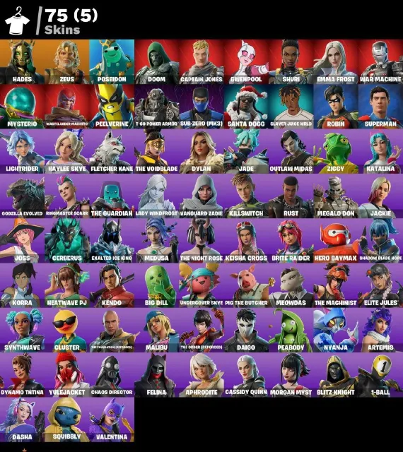 [PC/XBOX/PSN] | 75 SKINS | LVL 1546 | DOOM, WASTELANDER MAGNETO, GWENPOOL, ZEUS | FULL ACCESS 🔥, Продажа, скины 75