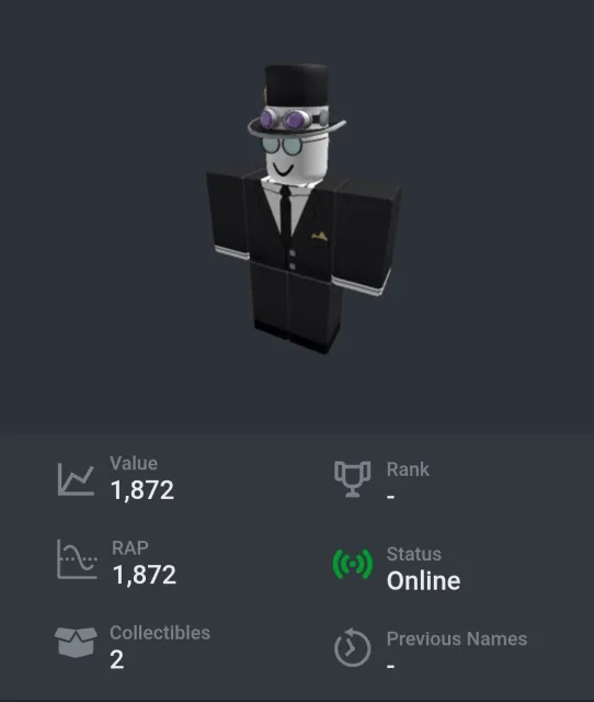 Account with very rare hat(69 copies) + 2000 RAP + pizza face, Sale, Voice chat: Yes