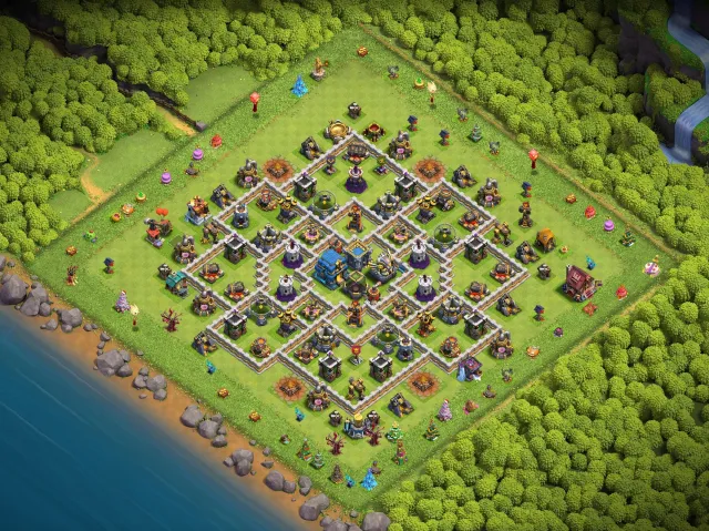 🎄 HEADSTONE AND TREES 2014 ON 12 TH 🎄, 12 TH Home Village, 5 TH Builder Base