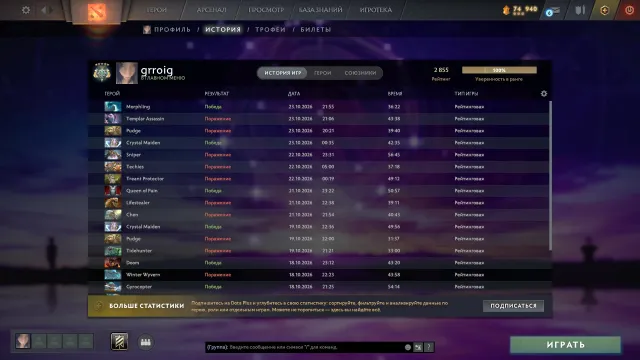 29855 MMR Arkan auf Monkey King und Legion Commander, + Persönlichkeiten PA, Pudge, CM, Verkauf, 2855 MMR, 10995 Ehrlichkeit, 10995 Höflichkeit, 1298 Spiele, 1400 Stunden