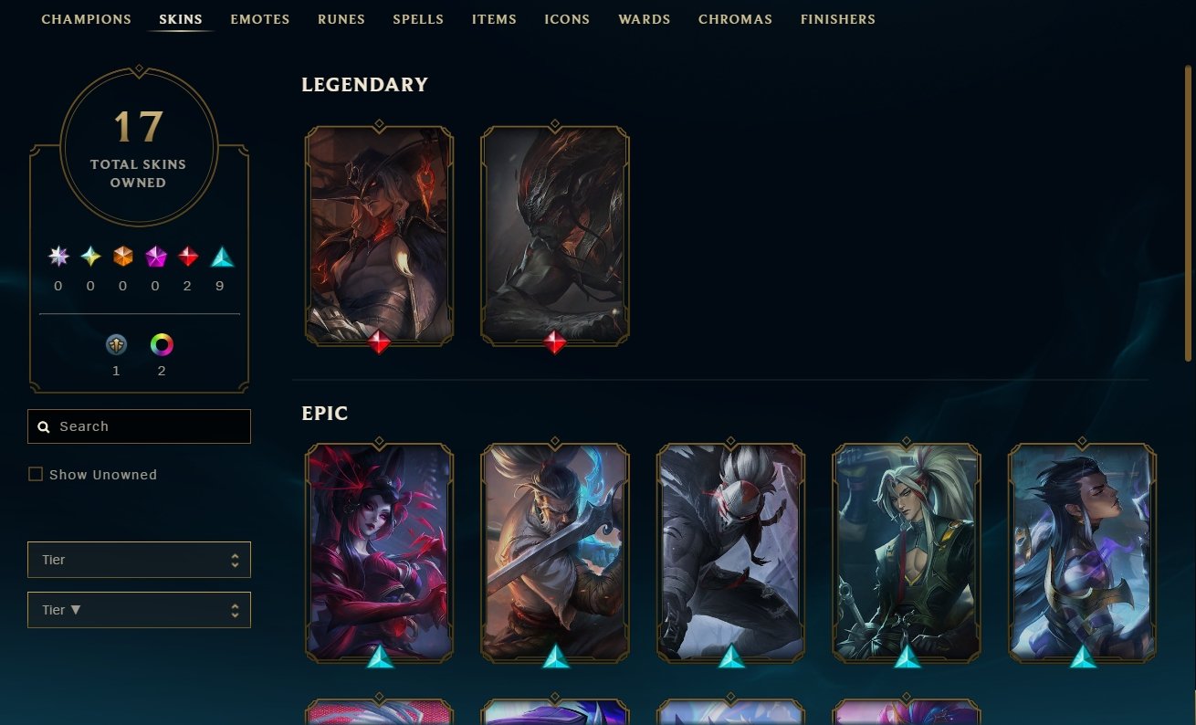 💖Personal account💖 Many skins on Yone and Yasuo💖 Cowboy Yone and Nightbringer Yasuo💖, Sale, level 55, champions 40, skins 17, Bronze