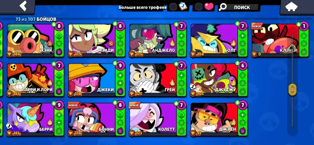 Selling account urgently, 21030 trophies, 73 brawlers, 4 primes