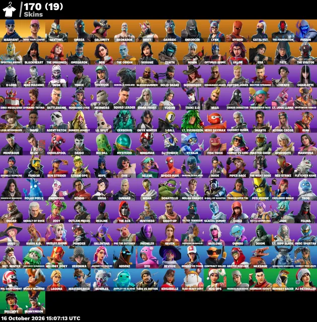 ⚡ 【FORTNITE】 💎 OG STW, Omega, Take The Elf, Drift, Warpaint 💎 170 skins | 1604 lvl | 750 V-Bucks, Sale, skins 170