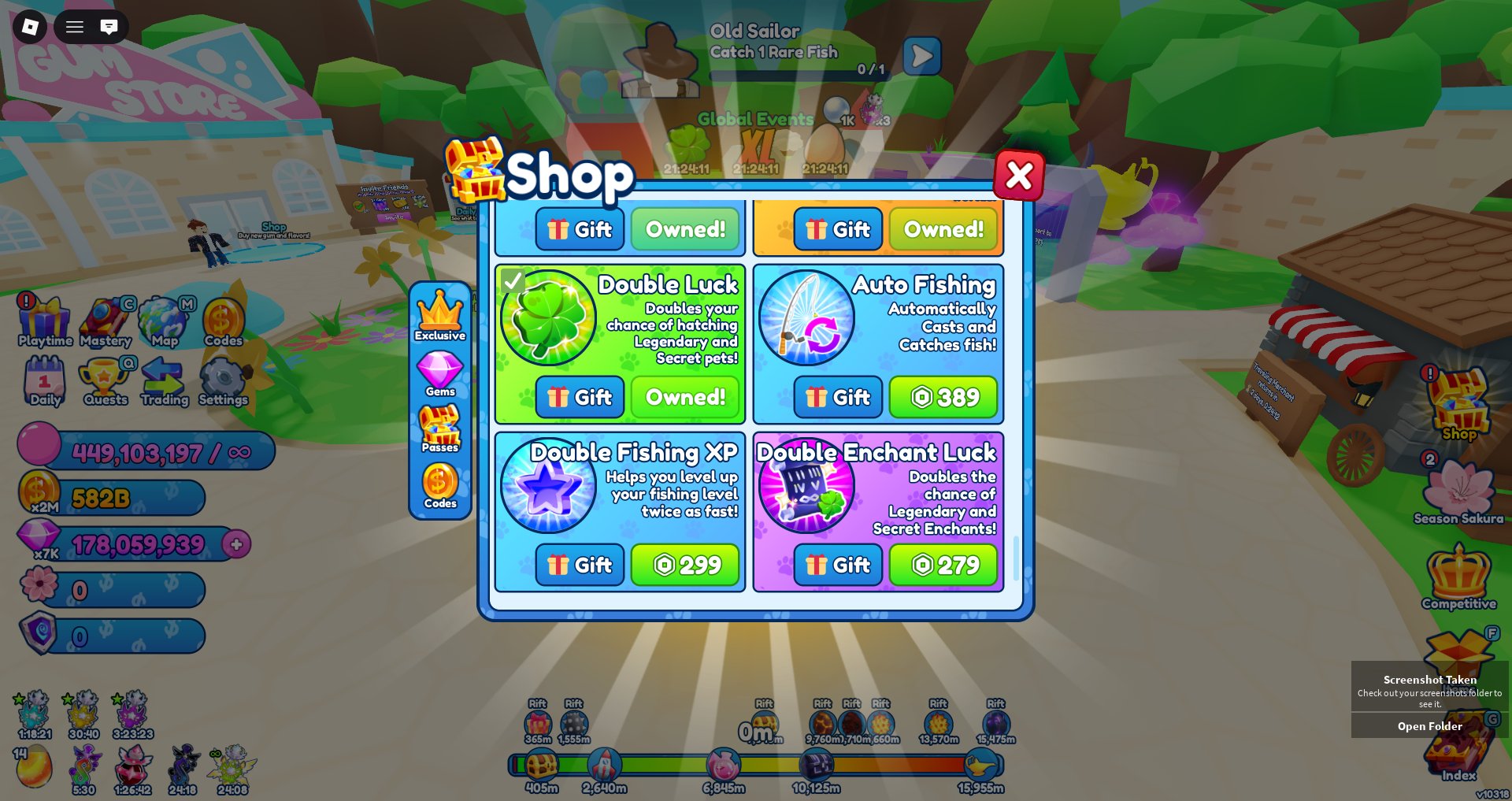 Bubble Gum Simulator INFINITY 6 gamepass, Sale, Voice chat: No