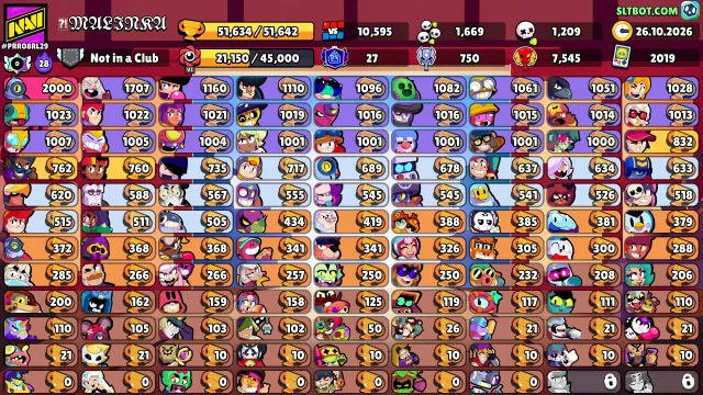 💎🏆51634🔥106-108 BRAWLERS🔥OLD ACCOUNT 2019🔥SEE DESCRIPTION🔥💎