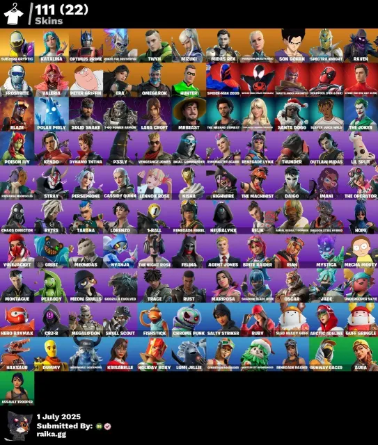💎 111 skins ✅ 136 pickaxes ✅ 129 dances ✅ 97 gliders ✅ 32 max styles ✅ EMAIL CHANGE 🌸, Sale, skins 111