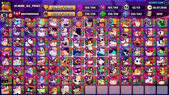 🔥FULL ACCOUNT🔥105 BRAWLERS 🔥 SKINS WORTH 67K GEMS🔥ACCOUNT HAS BEEN RE-LINKED, trophies 113000, brawlers 105, primes 106