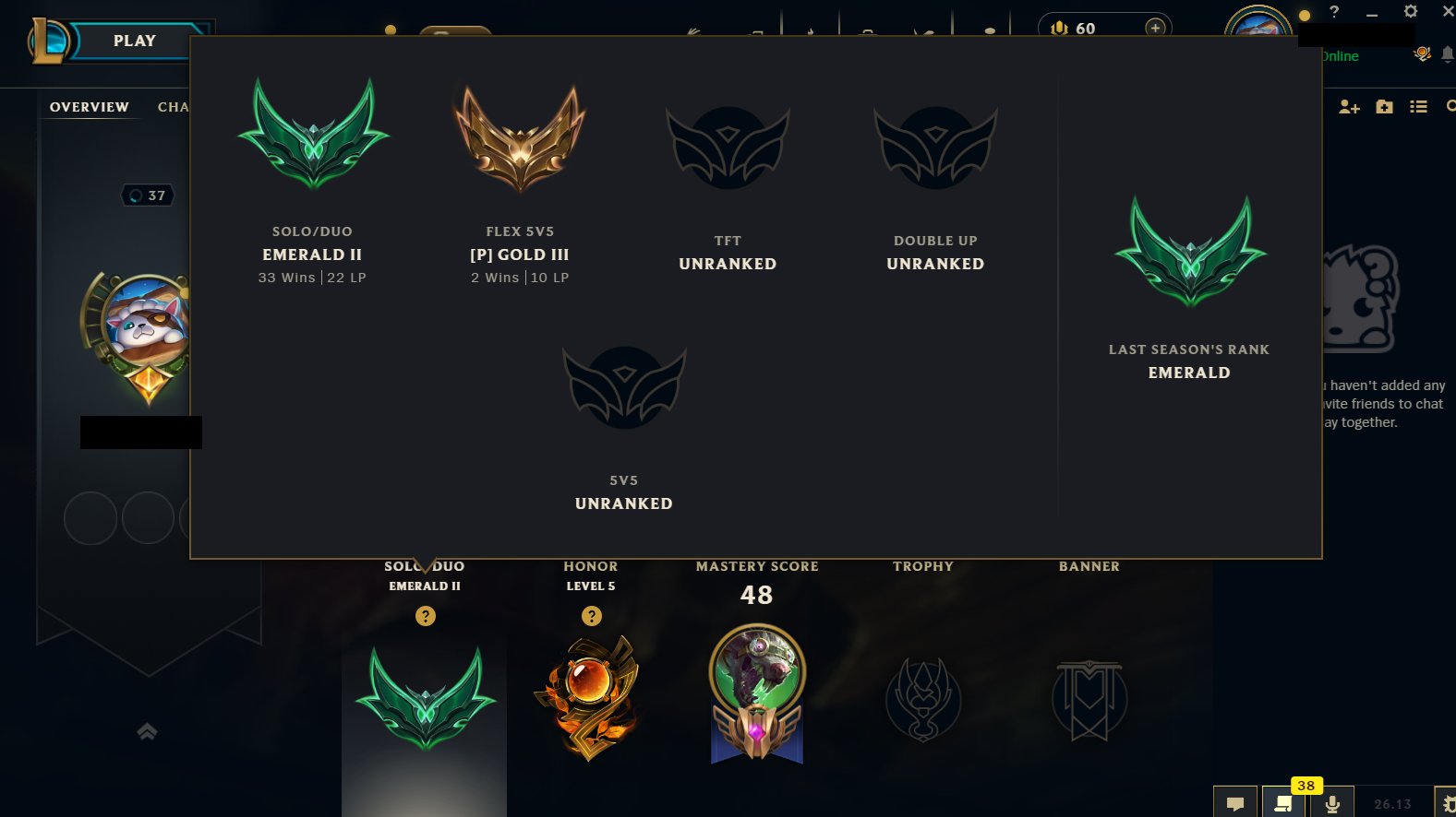 ❤️HANDLEVELED❤️SPACE GROOVE TEEMO❤️DARK STAR SYLAS❤️EMERALD 2❤️NICKNAME CHANGE❤️16146 BE 0 RP❤️, Sale, level 37, champions 49, skins 8, Emerald