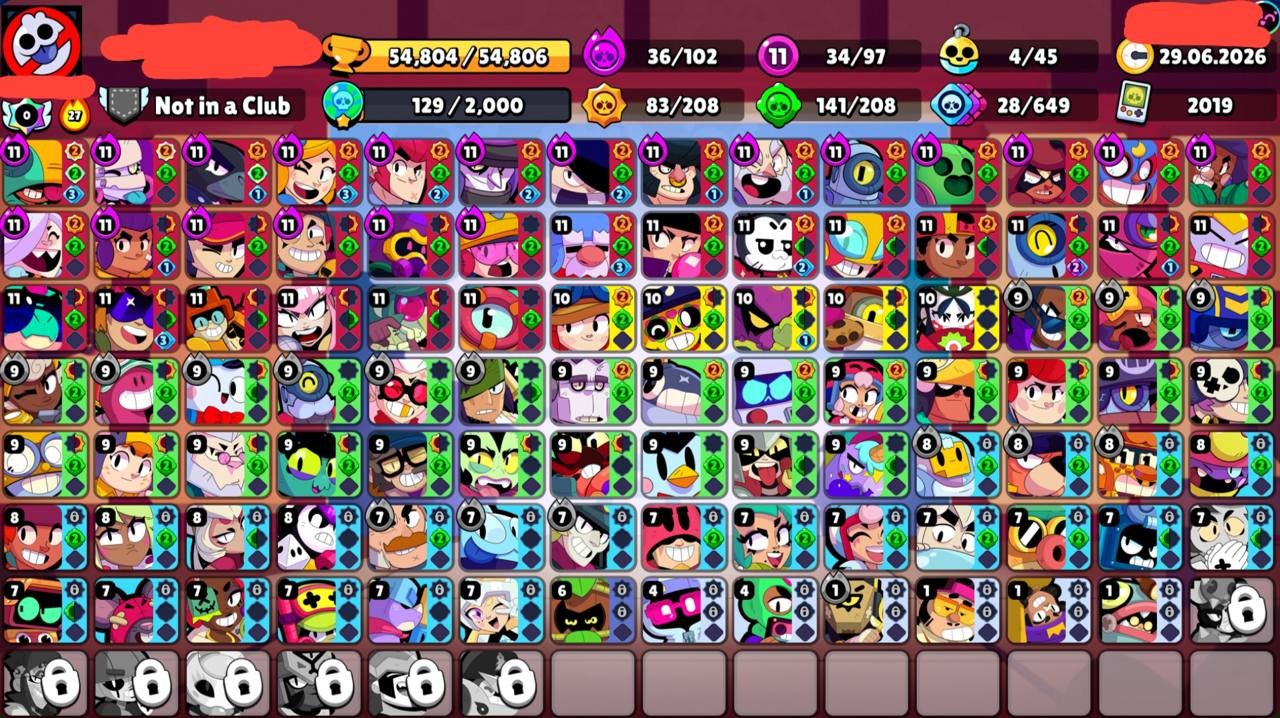🔥Witch Shelly + other skins🔥⚜️34 - 11⚜️ 🟣36 - Hypercharge🟣 ♾️2019♾️📩Gmail📩✔️Instant delivery✔️, trophies 54801, brawlers 97, primes 12
