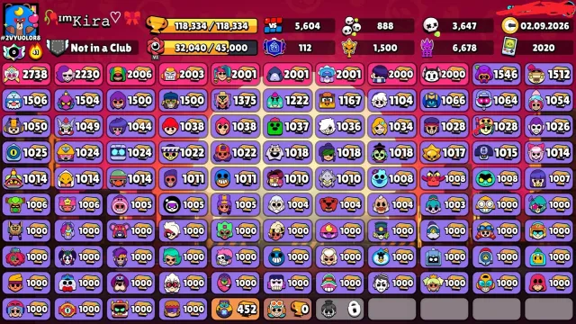 🎫2 БП+🎫🌟МАТЧЕРИНО🌟🔥ФУЛЛ АККАУНТ🔥🔮БОЙЦЫ 10+ СИЛЫ🔮👤105/105⚡60-11LVL☀️СОЛНЕЧНАЯ 2☀️👔349 СКИНОВ🏆118334, 120000 кубков, 105 бравлеров, 112 праймов