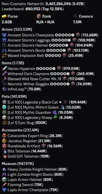 🎮 SkyBlock 126 lvl 💵 5.62B 🔐 Java & Bedrock & full access, Sale, All account data