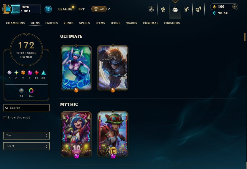 💥HANDLEVELED ☄️S15 EUNE PLAT4 - FULL CHAMPS - 172S, Sale, level 612, champions 165, skins 172, Platinum