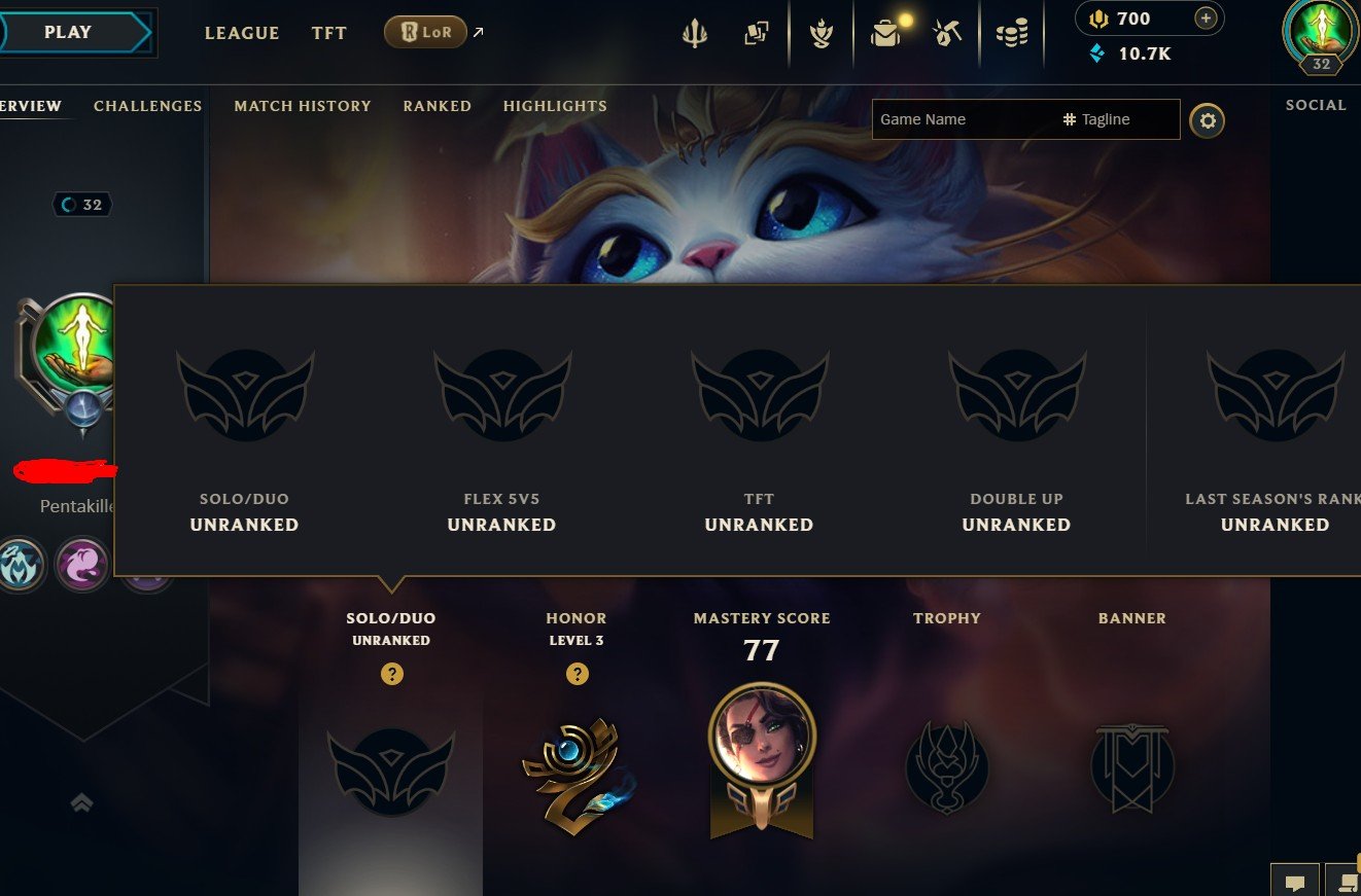 EUW🔑Ranked Ready🔑Handleveled🔑S16 Unranked🔑27 Champs🔑4 Skins🔑10k Blue Essence, Sale, level 32, champions 27, skins 4, Unranked