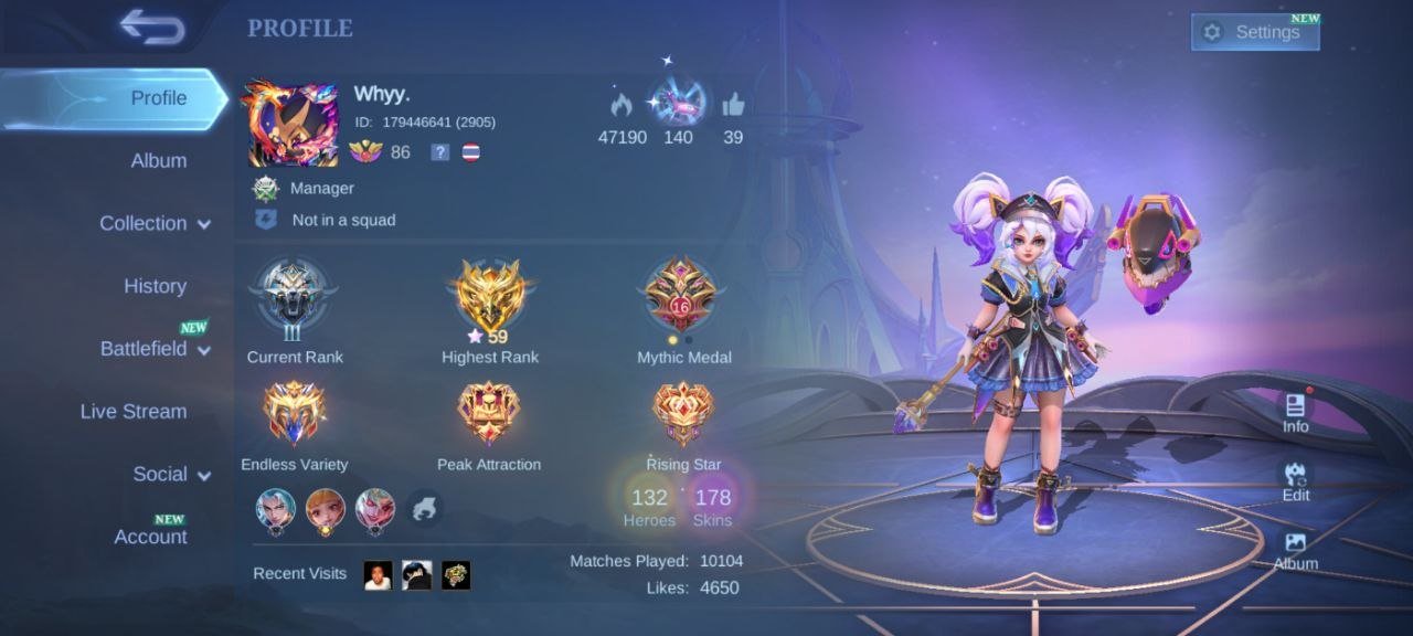 🌟 Mythic Account! Level 86! 🎮