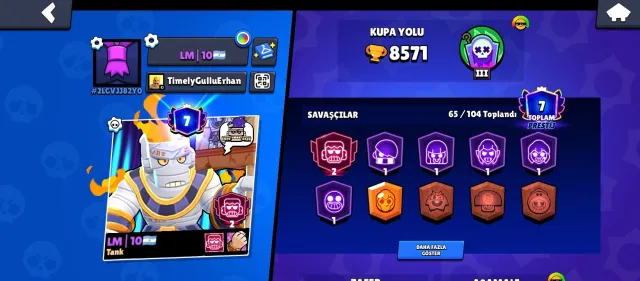 🔥Cool brawl stars account for low price🔥, trophies 8571, brawlers 65, primes 7