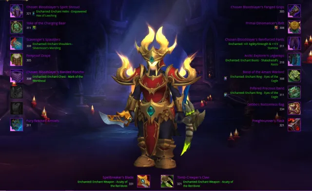Mythic+ 2700+ | 314 item lvl Rogue outlaw 4 set mythic gebbo trinket, 90 уровень, Дворфы, Разбойник