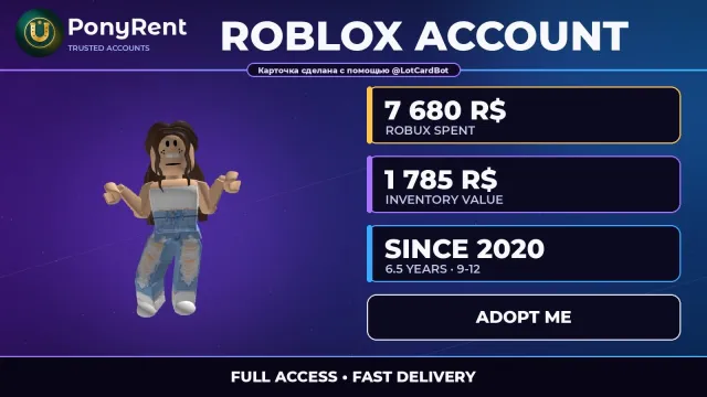 🦄 「ROBLOX」 SPENT 7680 R$ ♡ REG. 2020 ♡ INVENTORY 1785 R$: Adopt Me 🌸 #48WHXF, Sale, Voice chat: No