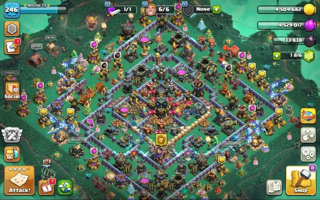 17 тх фулл | 246 LVL | 100/100/79/75/50 | 1800 гемов | топ снаряжение + 770 лвк | описание👇, 17 TH Родной Деревни, 10 TH Строителя