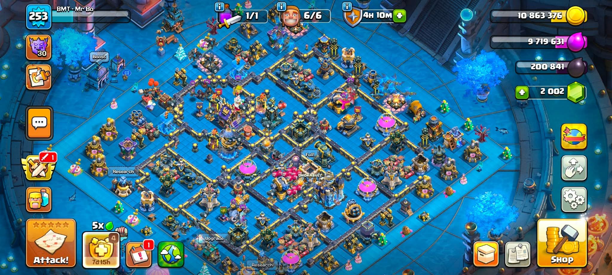 TH 18 Max | 13x Epic Max (Level 27) | 105-106-95-81-55-25 | All Troops Max | Many Legendary Hero, 18 TH Main Village, 10 TH Builder