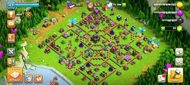 TH 17 ☠️High Wall☠️Heros: 50/57/46/32/20☠️Change Name Available☠️, 17 TH Home Village, 8 TH Builder Base