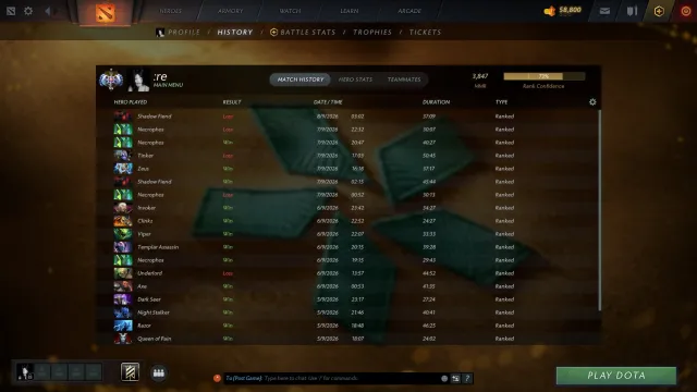 🧊🌀【3847 MMR】💎💙【7496 RANK】🌀🧊【LORD 1】💎💙【MAINPOOL】💎💙【544 MATCHES】, Sale, 3847 MMR, 7496 rank, 4979 politeness, 544 matches, 531 hours