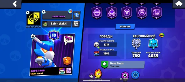 Selling Brawl Stars account, 32000 trophies, 91 brawlers, 10 primes