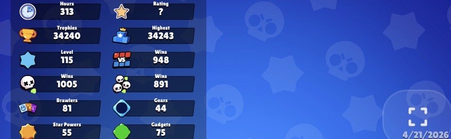 🏆33k cups ✅81 characters 🟣mail included🟣, trophies 33000, brawlers 81