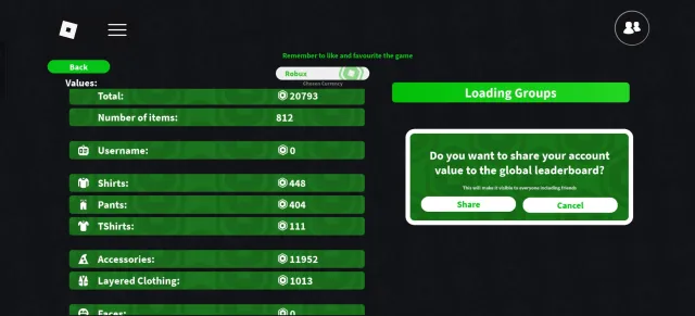 💎ТОП-аккаунт Roblox | 50+ фулл-игр | 21к+ Робуксов | 14+ лет, Продажа, Voice chat: Есть
