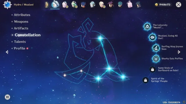 🌟 EU AR54 🌟 5★ Mualani C4, Ineffa, Citlali , columbina . Mizuki, Diluc, Tighnari, Mona, Dehya 🌟, Любая платформа, Почта привязана, Люмин, Прокачанный, AR 54