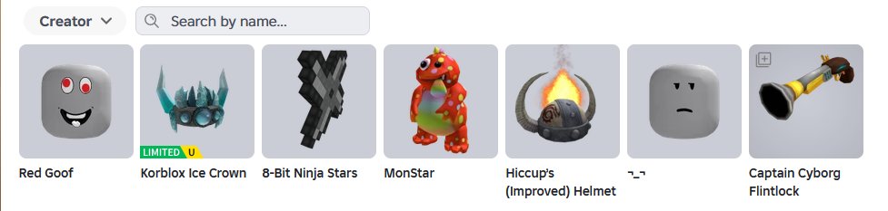 2014 | Hiccup's Helmet + ¬_¬ + The Amazing Spider-Man + Cyborg Capitan (1,453 exists) + 14k RAP, Sale, Voice chat: Yes