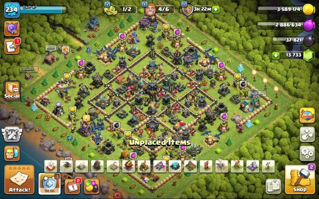 17 тх | 234 LVL | 88/99/85/75/50/16 | почти фулл экипа | 13000 гемов, 17 TH Родной Деревни, 10 TH Строителя