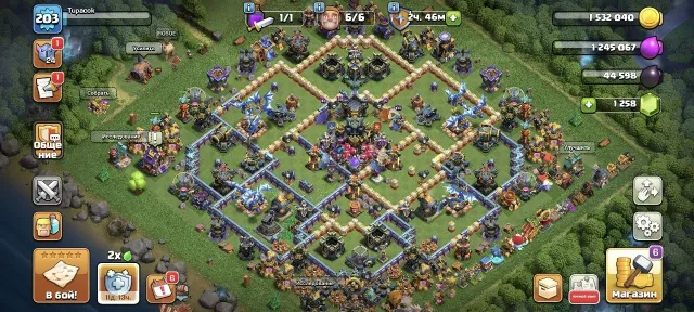 ⚡️18TH【203LVL】⚡️💎12 EPIC GEAR💎🔵【HEROES 91/100/55/42/10】🔵 💙GOOD LEVEL OF ASSISTANTS💙🍀PP🍀, 18 TH Home Village, 10 TH Builder Base