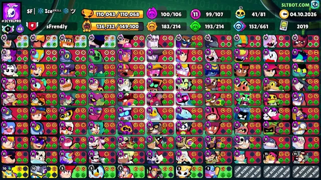 🔥Almost FULL account with 35 rank🔥, full old masters🔥and 3 meteorites🔥, 110000 trophies, 107 brawlers, 104 primes