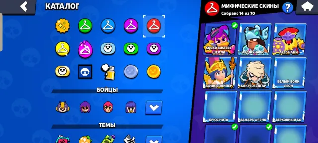 Top-tier main account; includes the Esports tab, 129k trophies, all Brawlers, and old skins, trophies 130000, brawlers 105, primes 112