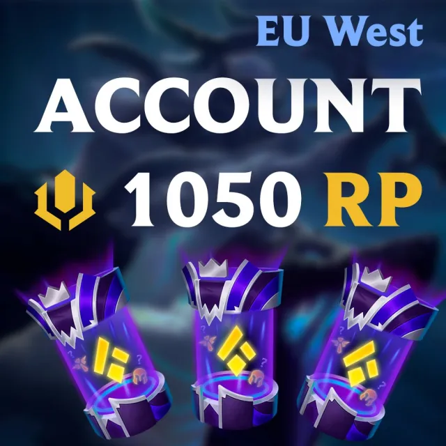 ✅⭐★ Account ★ 1050 RP ★ 3 Random Skins 1350 RP ★ Full data change ★⭐✅, Sale, level 1, Unranked
