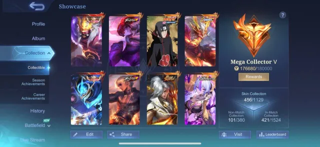 💥🧨SELLING THE BEST 🔥MEGA COLLECTOR 5🔥 JUNGLE ACCOUNT ON THE MARKET💥🧨, Sale, Rank: Epic, Level: 67, Winrate: 51%, Heroes: 140, Skins: 456