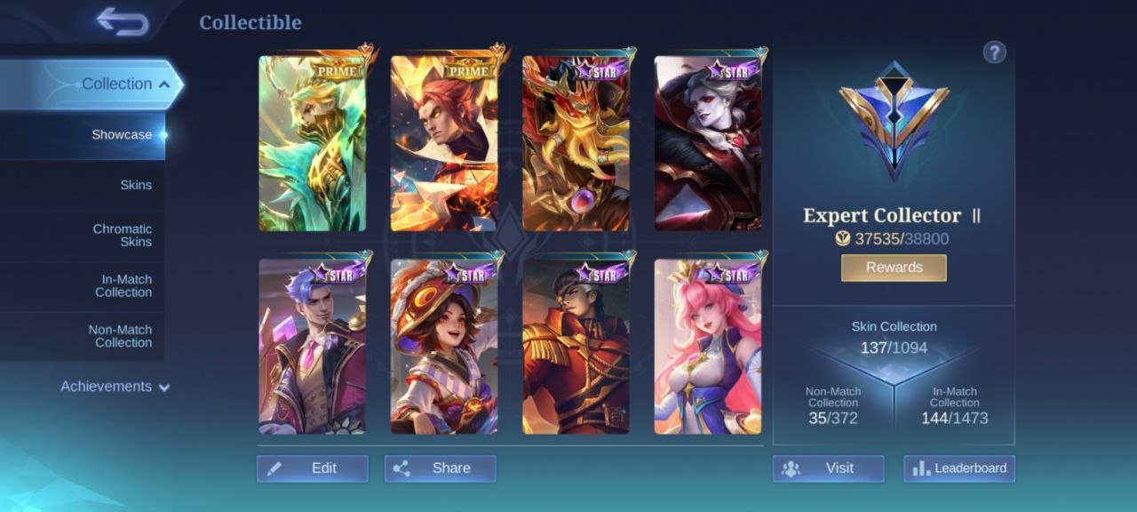 allstar moskov Prime granger YUZHONG Gaara Vale zodiac Lancelot EPIC Gatokacka Uranus Roger, Sale, Rank: Mythic, Level: 36, Winrate: 54%, Heroes: 81, Skins: 137