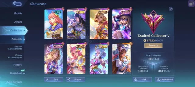 🔥Angela Collector| Florin Collector| Kagura Clouds|+Star Lunox LuckyBox|🔥Support and Mid🔥, Sale, Rank: Mythic, Level: 69, Win Rate: 50%, Heroes: 120, Skins: 338