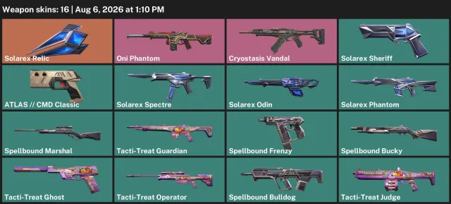 🎀 BEST PRICE! 🎀 Solarex Relic🕵️Vandal Cryostasis🕵️💎Phantom Demon💎🎏MAIL DATA🎏, Sale, Silver 2, Agents: 16, Skins: 9