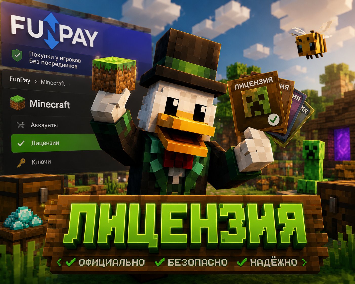 🟧 MINECRAFT LICENSE 🟧►🟠◄【Java Edition + Bedrock】🟠◄ FOREVER ► 🟧, Sale