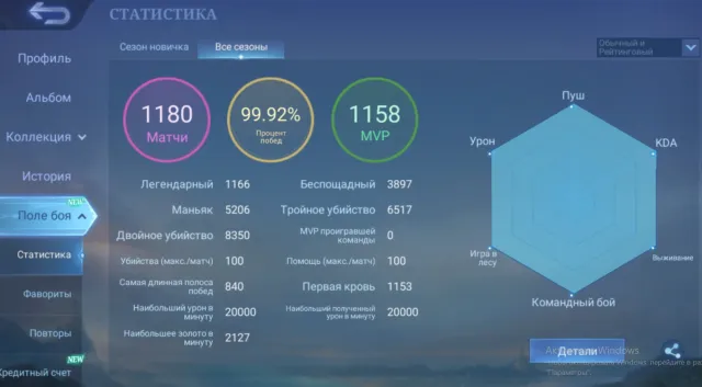 🌍 ГЛОБАЛ АКК ✅ | 1010 МАТЧЕЙ НА ХИРАРА | 99.92% ПОБЕД В ОБЫЧНОМ РЕЖИМЕ | ПОД ЛЕС 💎, Продажа, Ранг: Без ранга, Уровень: 8, Процент побед: 100%, Герои: 29, Облики: 1